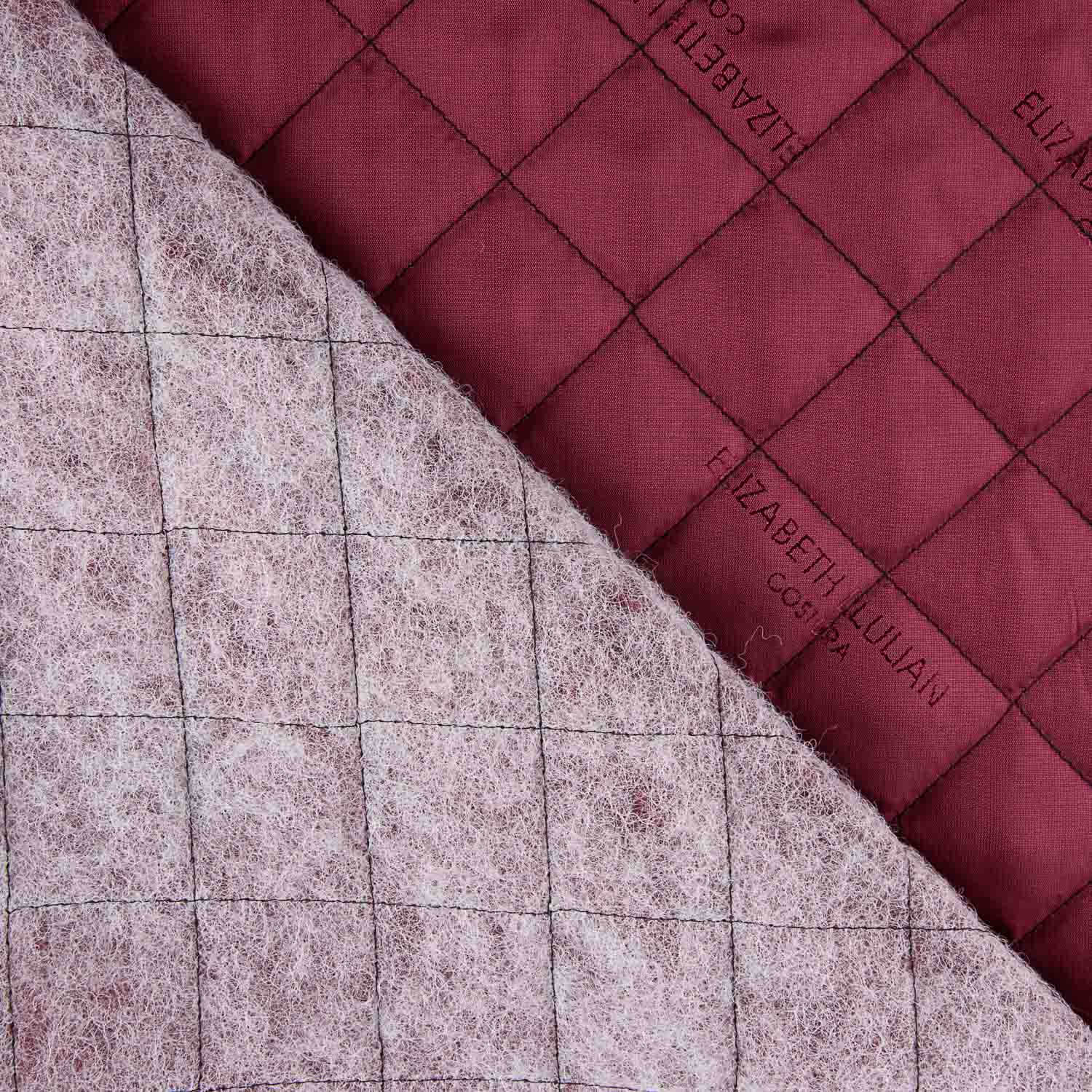 Padded Rayon Lining, Maroon - Ribes y Casals