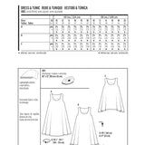 Burda Sewing Pattern 7390 Dress and Blouse - Ribes y Casals