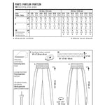 Burda Sewing Pattern 7400 Pants - Ribes y Casals
