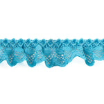 Turquoise Blue Lace Trim 22 mm - Ribes y Casals