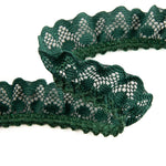 Bottle Green Lace Trim 22 mm - Ribes y Casals