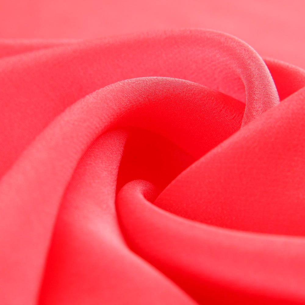 Chinese Crepe Natural Silk Coral - Ribes y Casals