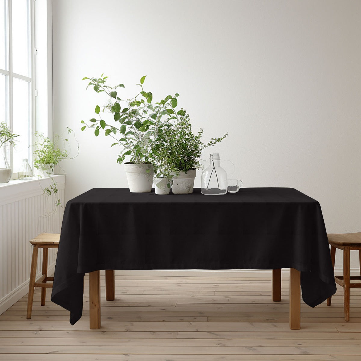 Confección Mantel Satén Liso Blanco - Ribes y Casals