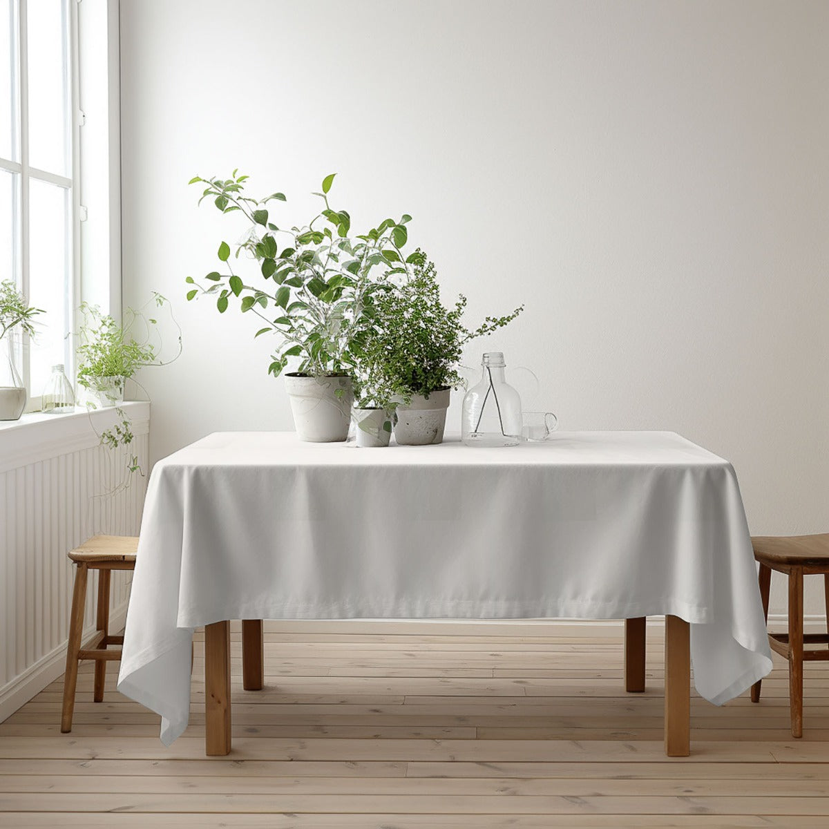 Confección Mantel Lino Premium Blanco - Ribes y Casals
