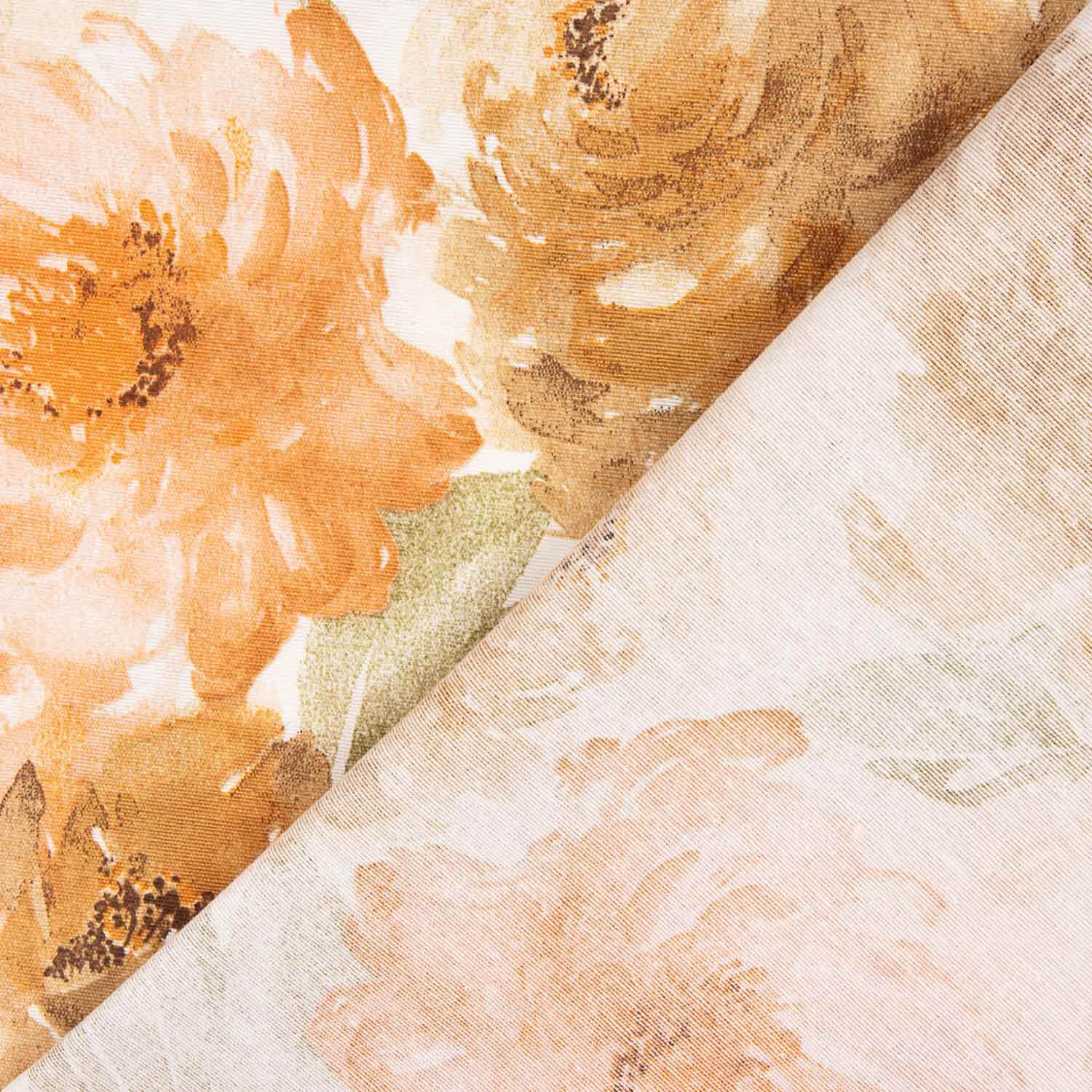 Peach Watercolour Floral Canvas - Ribes y Casals