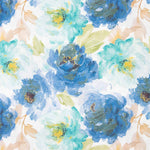 Blue Watercolour Floral Canvas - Ribes y Casals