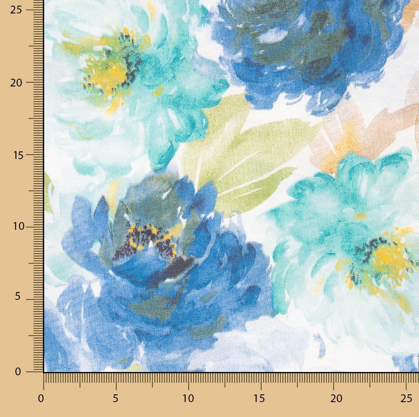 Blue Watercolour Floral Canvas - Ribes y Casals