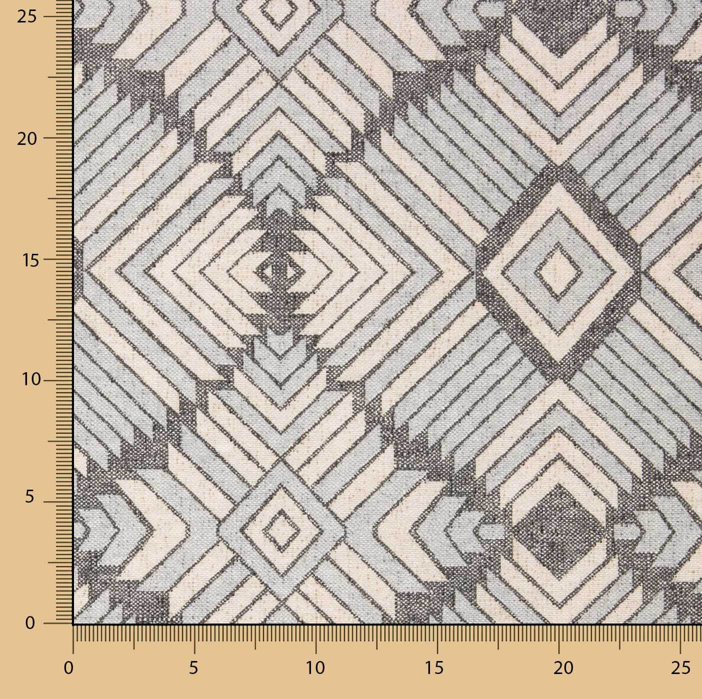 Grey Ethnic Geometric Canvas - Ribes y Casals