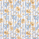 Summer Blue Stripes Canvas - Ribes y Casals