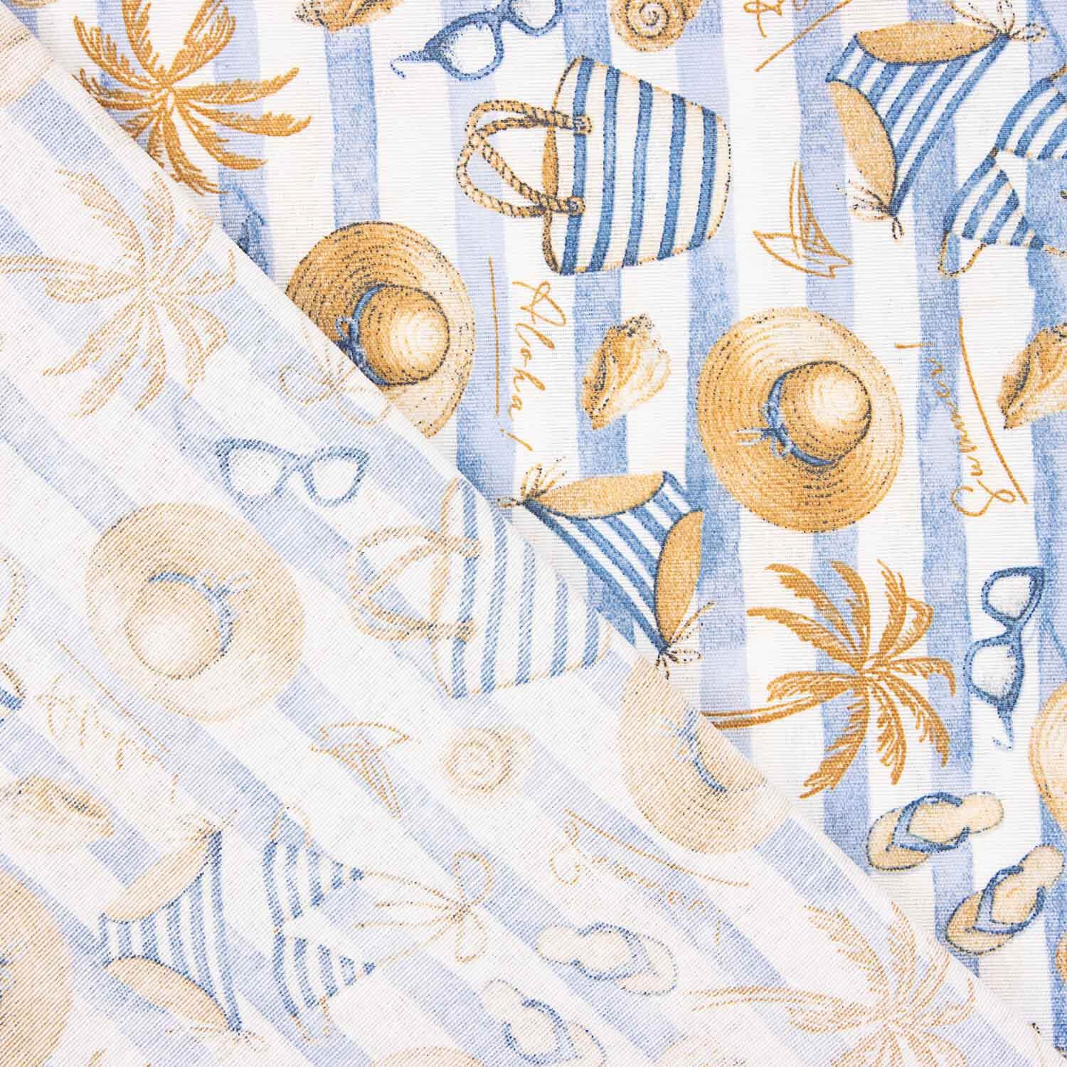 Summer Blue Stripes Canvas - Ribes y Casals