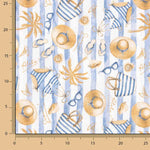 Summer Blue Stripes Canvas - Ribes y Casals