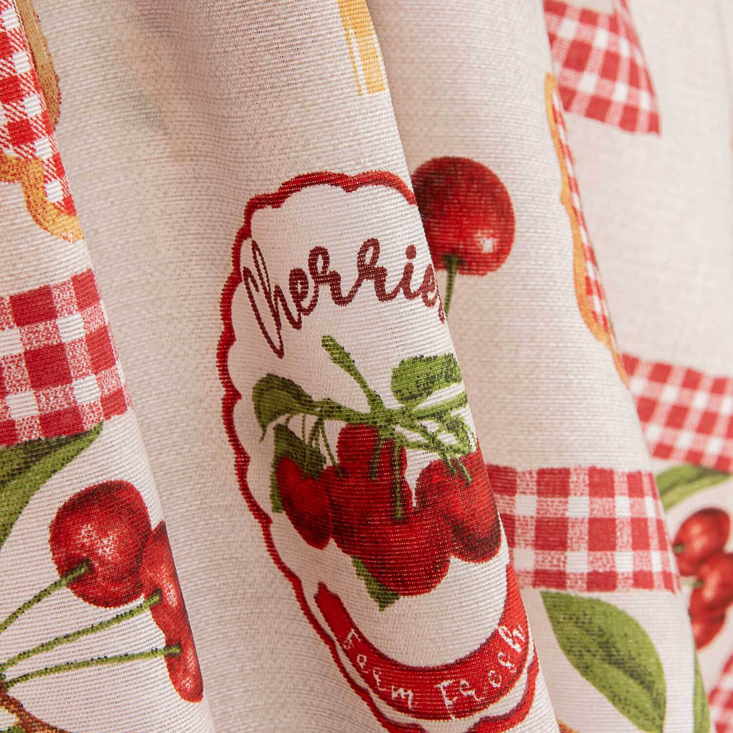 Gingham Cherry Canvas - Ribes y Casals