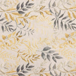 Canvas Mustard and Grey Leaves - Ribes y Casals