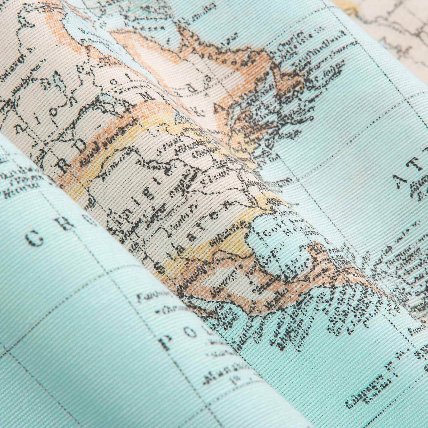 Vintage World Map Printed Canvas - Ribes y Casals