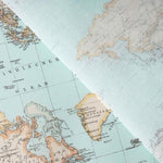 Vintage World Map Printed Canvas - Ribes y Casals