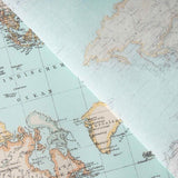 Vintage World Map Printed Canvas - Ribes y Casals