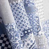 Blue Patchwork Printed Canvas - Ribes y Casals