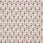 Black, Grey and Red Polka Dot Canvas - Ribes y Casals