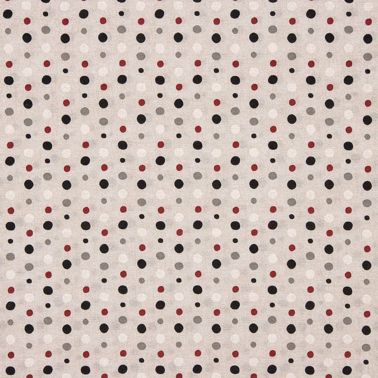 Black, Grey and Red Polka Dot Canvas - Ribes y Casals