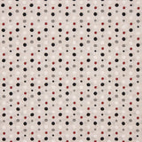 Black, Grey and Red Polka Dot Canvas - Ribes y Casals