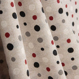 Black, Grey and Red Polka Dot Canvas - Ribes y Casals