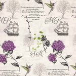 Purple Vintage Floral Canvas - Ribes y Casals