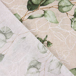 Eucalyptus Leaf Printed Canvas - Ribes y Casals