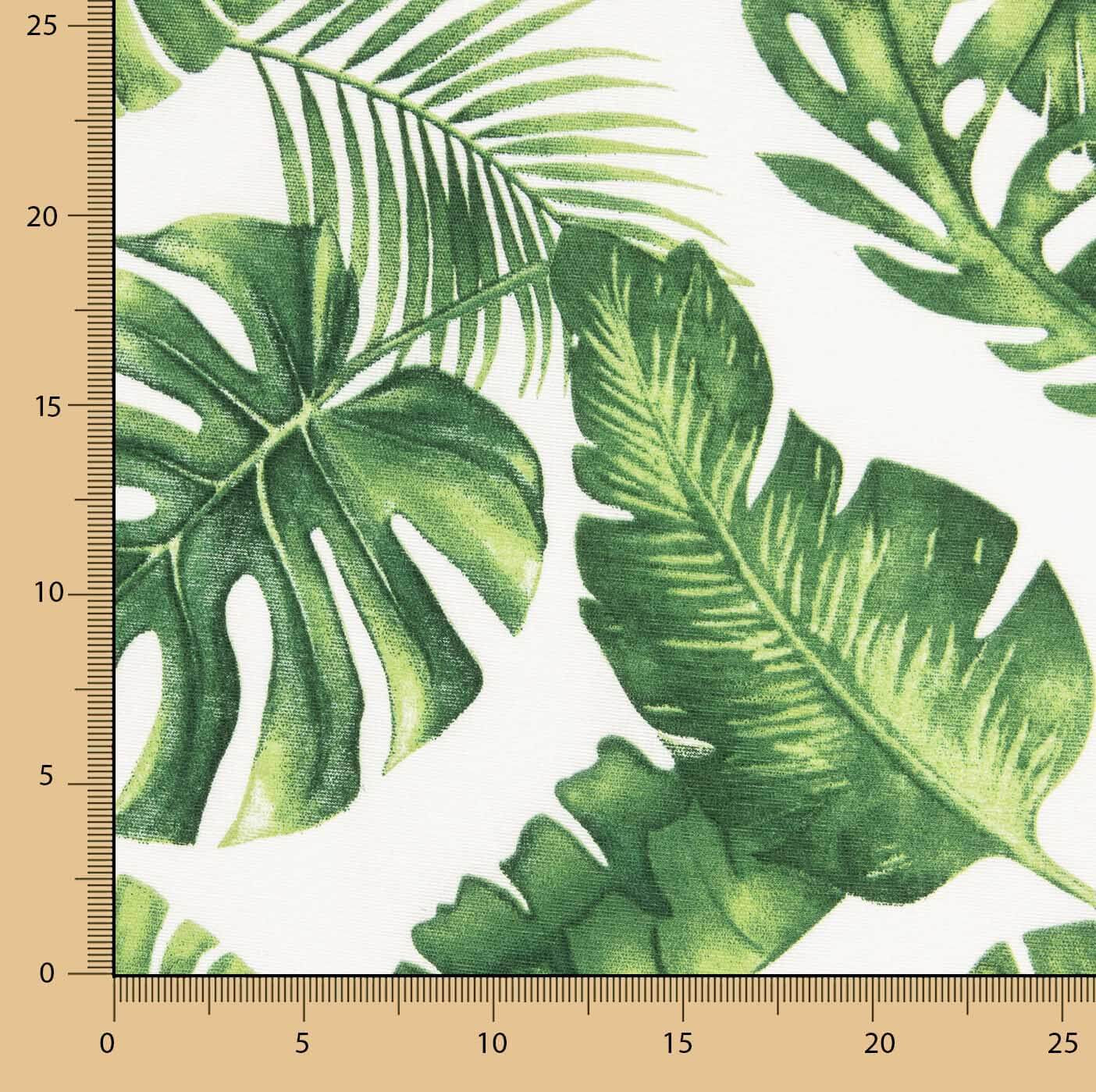 Tropical Leaves Printed Canvas - Ribes y Casals