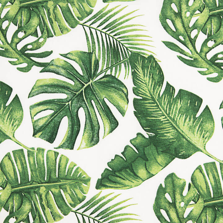 Tropical Leaves Printed Canvas - Ribes y Casals