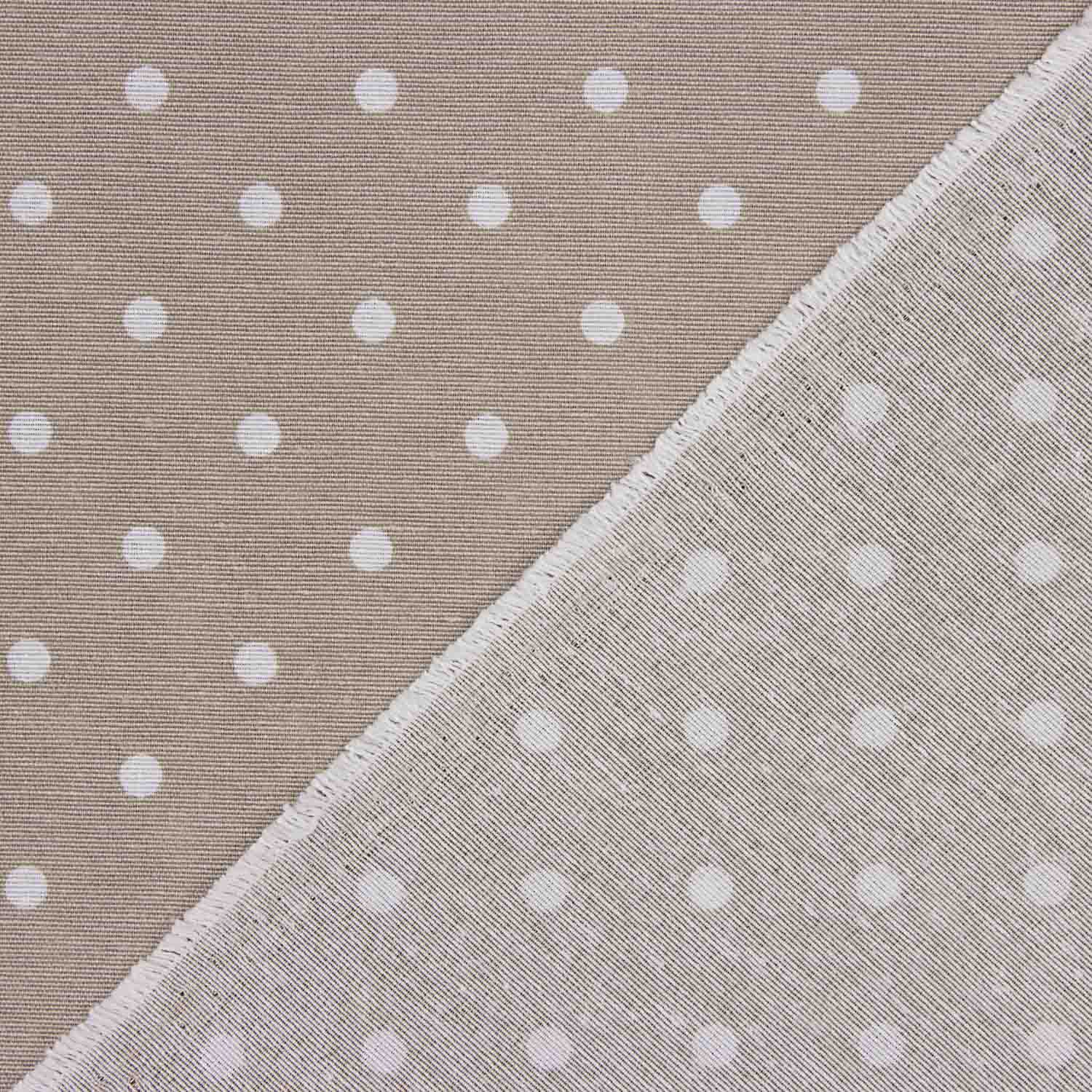 Canvas with white polka dots on a beige background - Ribes y Casals