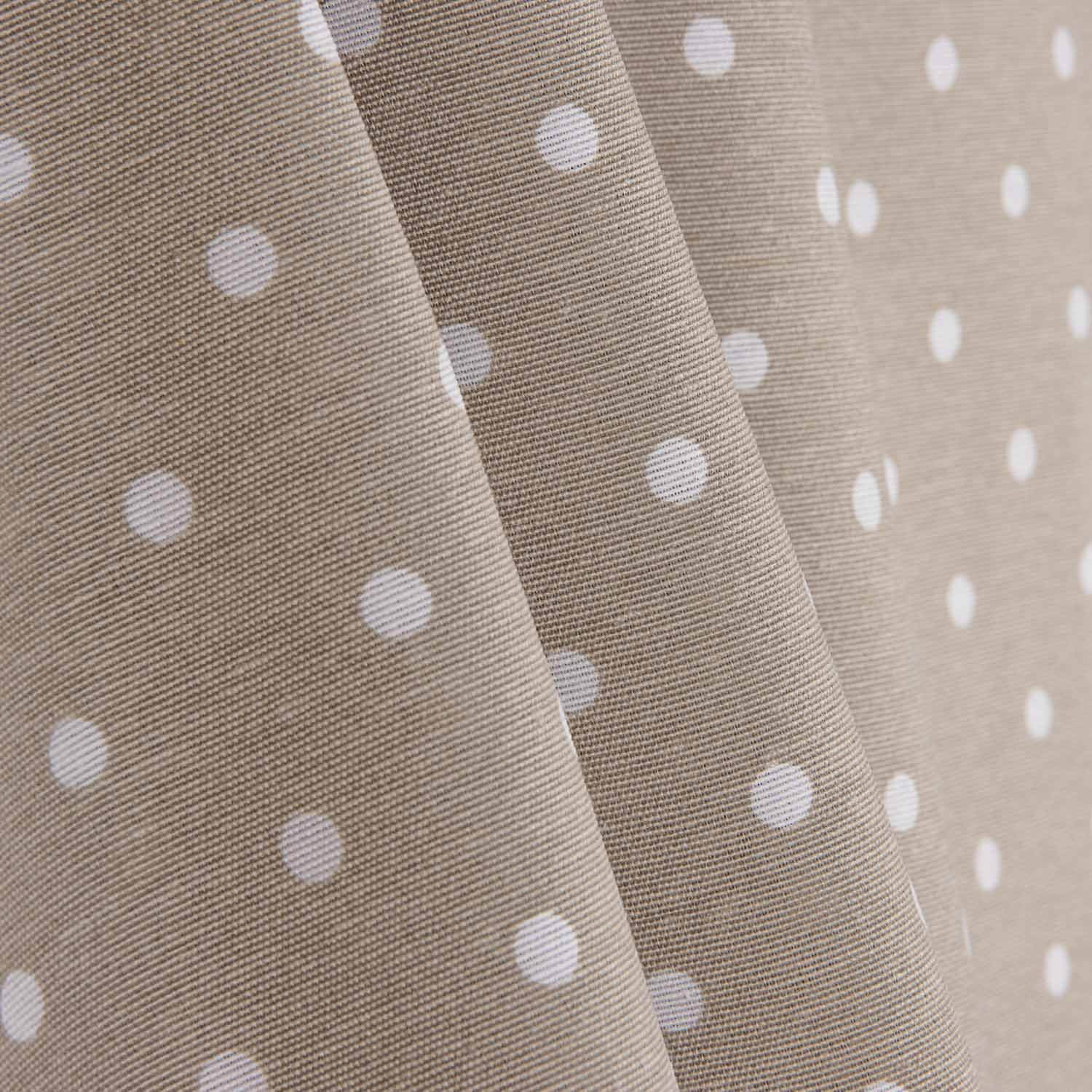 Canvas with white polka dots on a beige background - Ribes y Casals