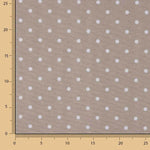 Canvas with white polka dots on a beige background - Ribes y Casals
