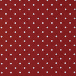 White Polka Dot Printed Canvas on Maroon - Ribes y Casals