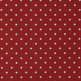 White Polka Dot Printed Canvas on Maroon - Ribes y Casals