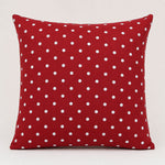 White Polka Dot Printed Canvas on Maroon - Ribes y Casals