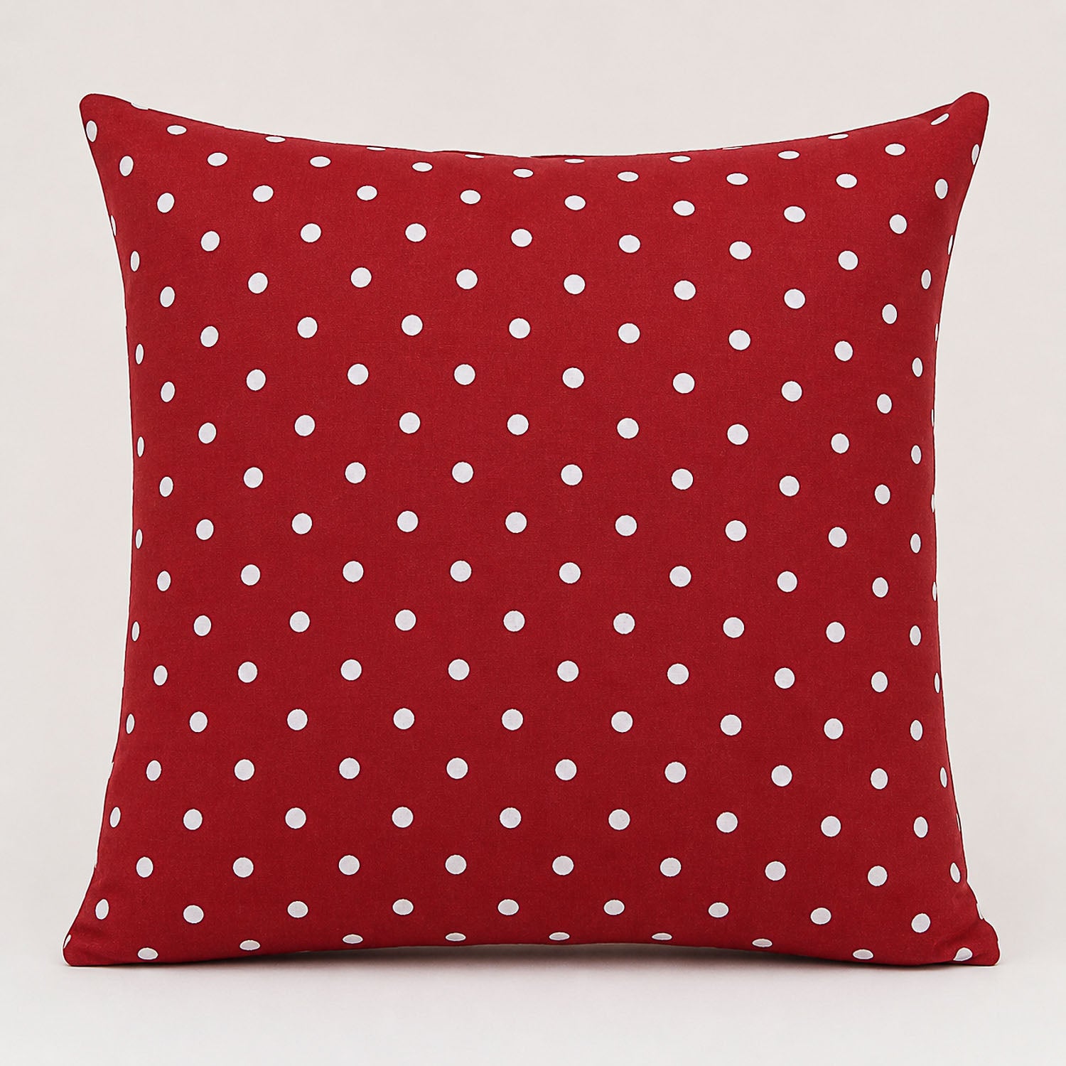 White Polka Dot Printed Canvas on Maroon - Ribes y Casals