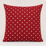 White Polka Dot Printed Canvas on Maroon - Ribes y Casals