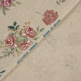 Romantic Floral Print Canvas on Beige - Ribes y Casals