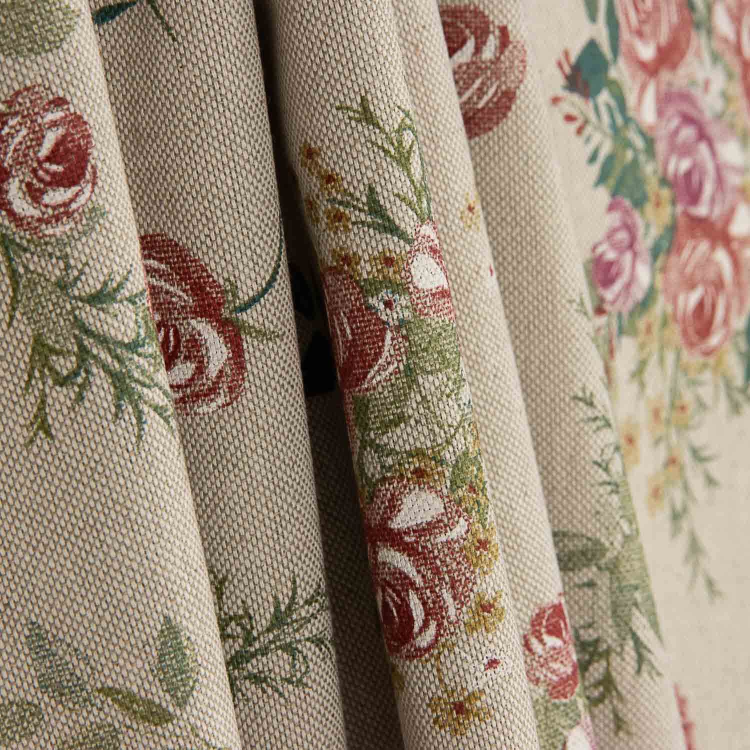Romantic Floral Print Canvas on Beige - Ribes y Casals