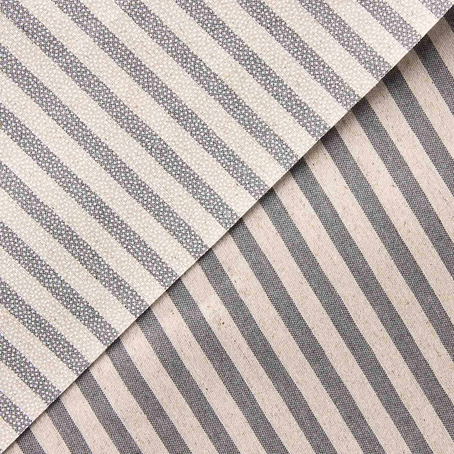 Stain-resistant table linen, mottled grey stripes - Ribes y Casals