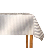 Stain-resistant table linen, mottled grey stripes - Ribes y Casals