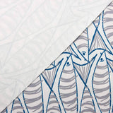 Blue and Grey Fish Table Linen - Ribes y Casals