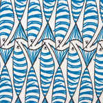 Bright Blue Fish Table Linen - Ribes y Casals