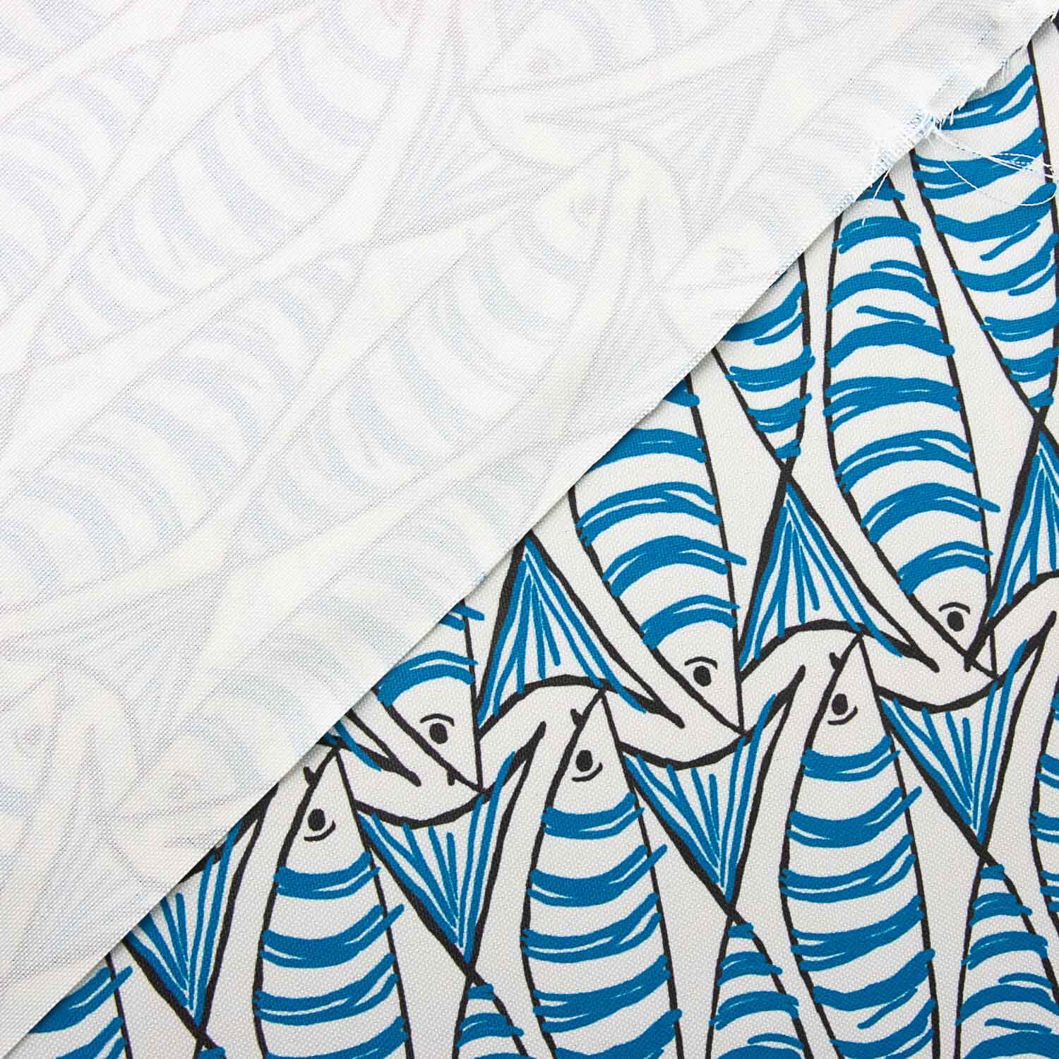 Bright Blue Fish Table Linen - Ribes y Casals