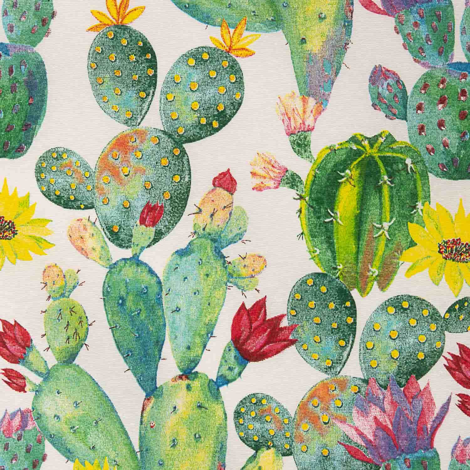 Watercolour Cactus Printed Canvas - Ribes y Casals