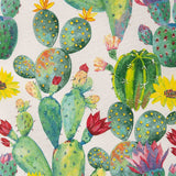 Watercolour Cactus Printed Canvas - Ribes y Casals