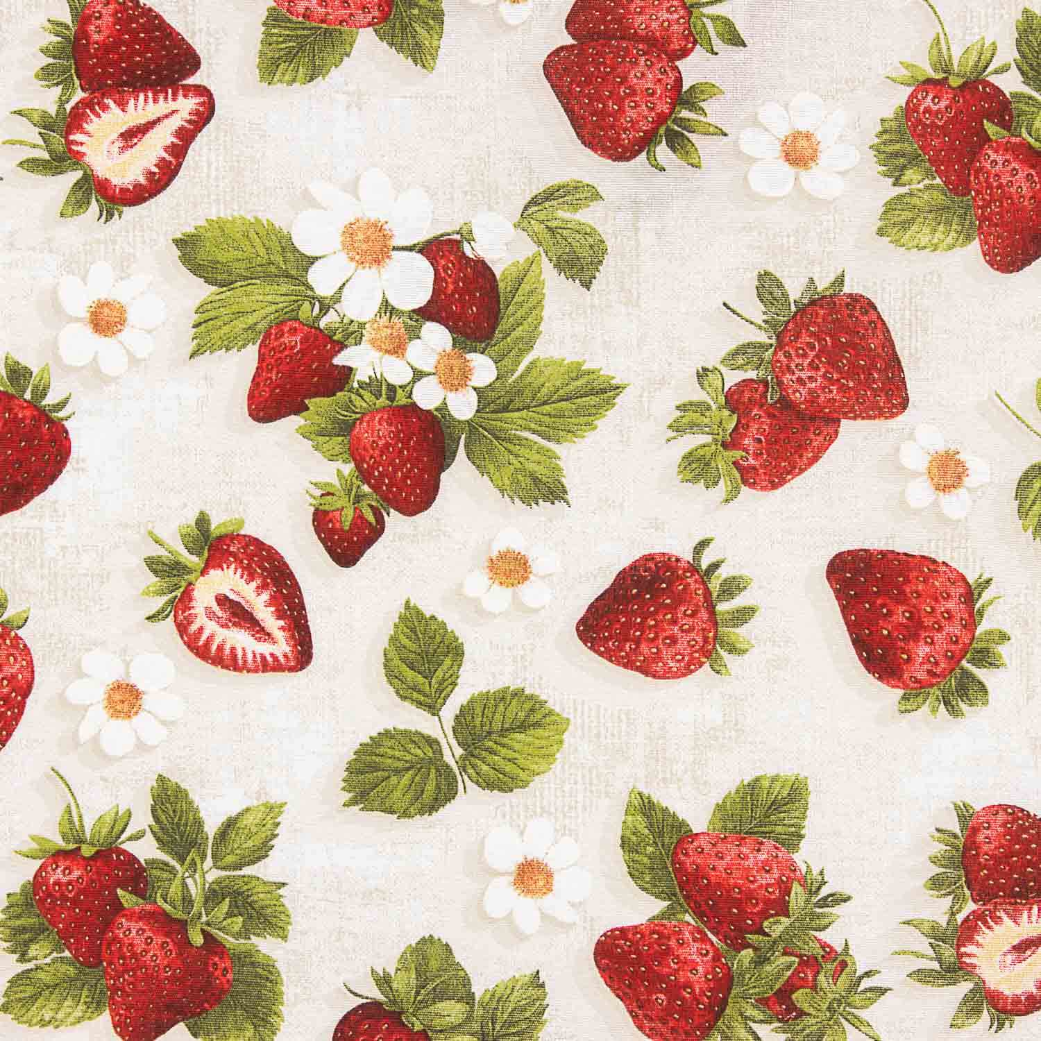 Multicoloured Strawberry and Flower Printed Canvas - Ribes y Casals