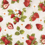 Multicoloured Strawberry and Flower Printed Canvas - Ribes y Casals