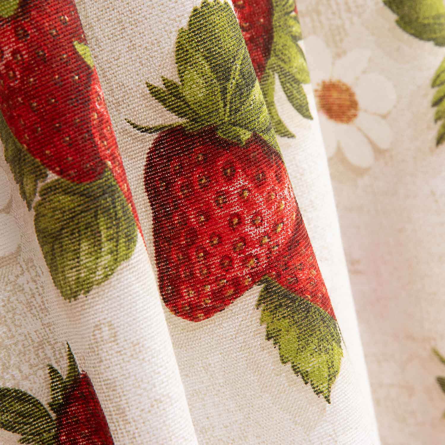 Multicoloured Strawberry and Flower Printed Canvas - Ribes y Casals