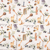 Panama Printed Canvas Mediterranean Olive Kitchen - Ribes y Casals